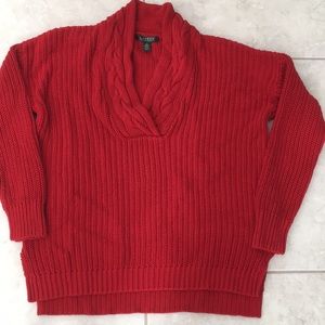 Ralph Lauren red large sweater